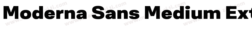 Moderna Sans Medium Ext字体转换